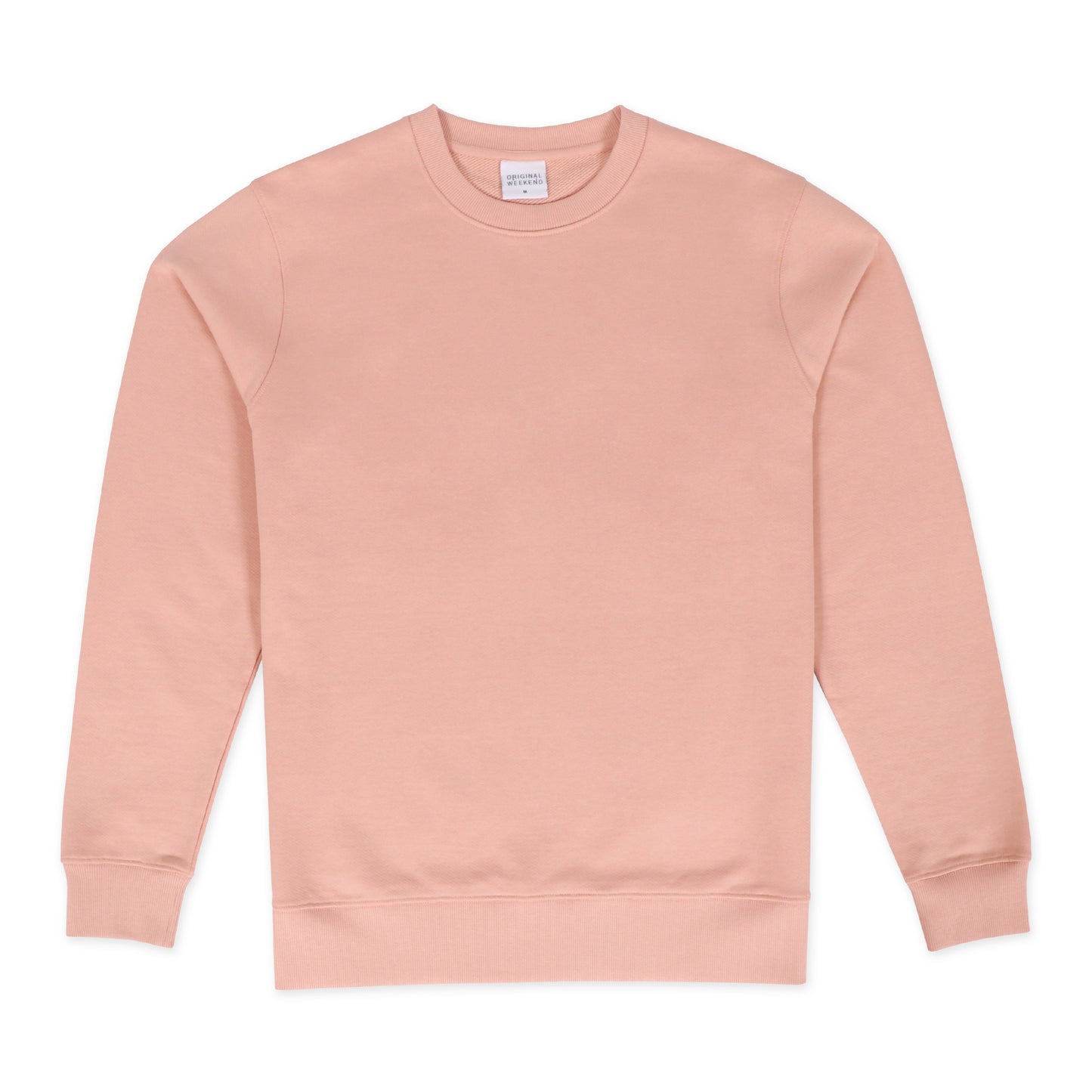 OWLW2301 MUTED CORAL MEN'S ORGANIC COTTON SWEATSHIRT