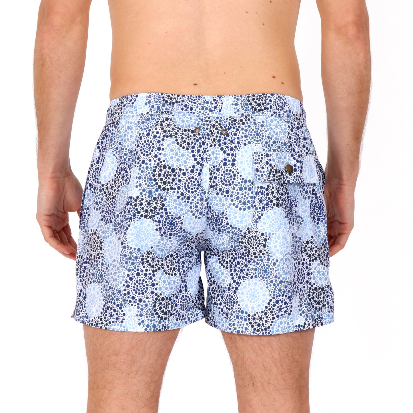Denim Spot Print Swim Short