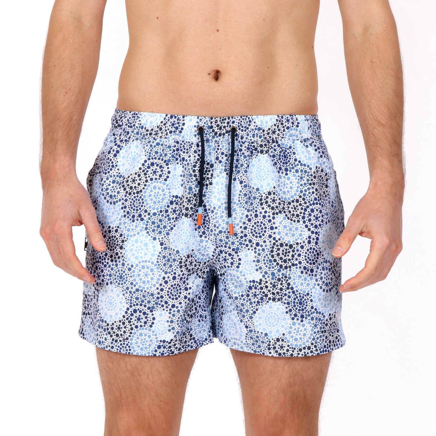 Denim Spot Print Swim Short