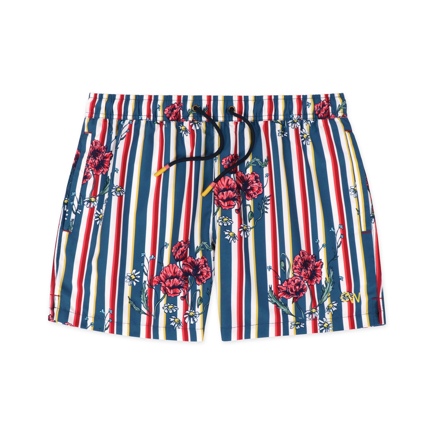 OWSS2104 Poppy Stripe Recycled Polyester Men's Swim Short