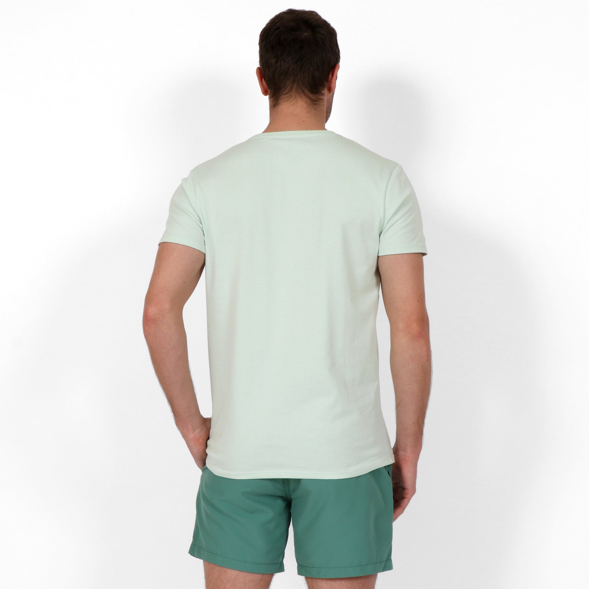 Original Weekend Spring Green Urban Fit T-Shirt on Body Back View
