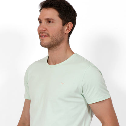 Original Weekend Spring Green Urban Fit T-Shirt on Body Front Detail View