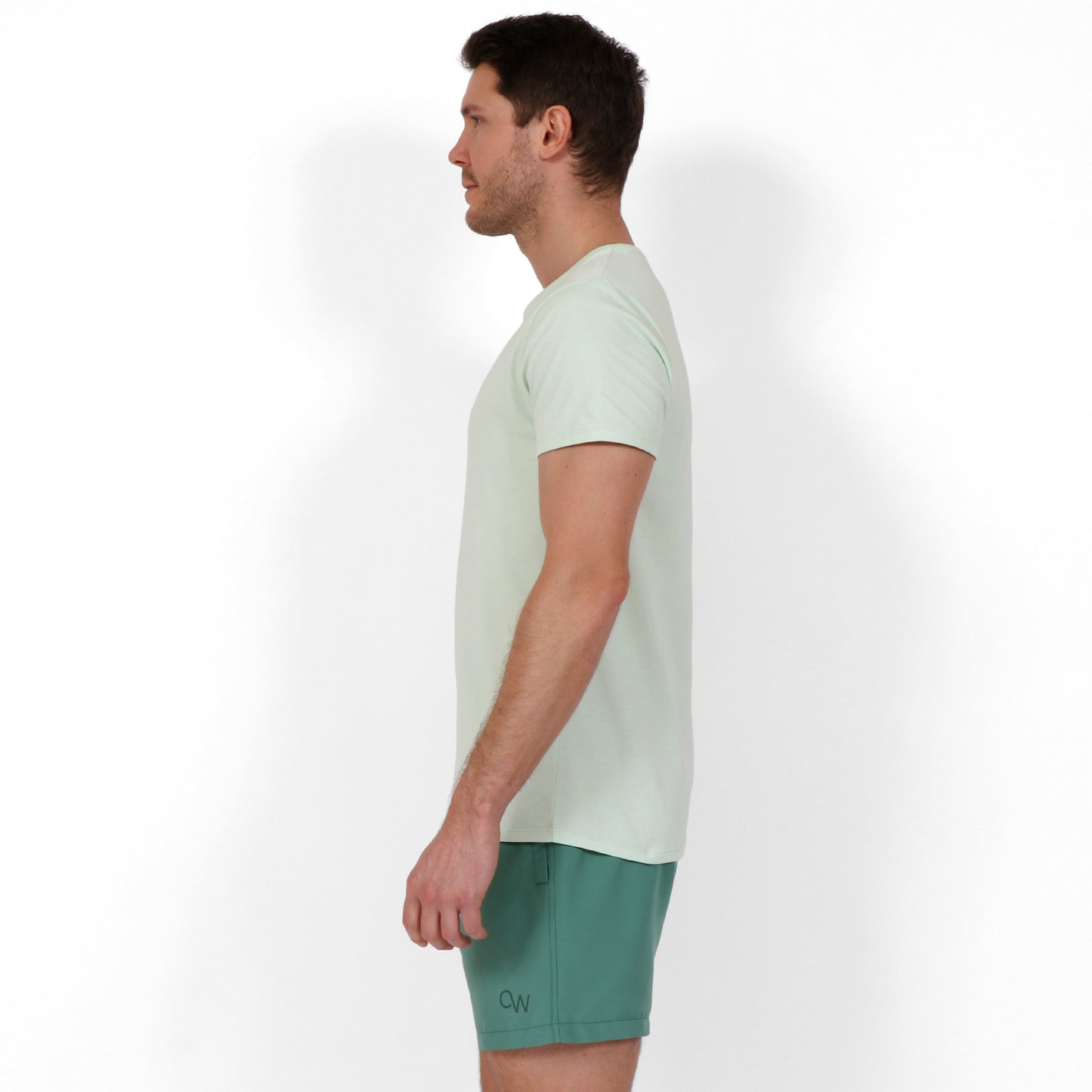 Original Weekend Spring Green Urban Fit T-Shirt on Body Side View