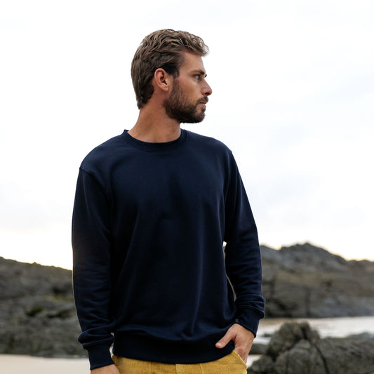 OWLW2201 NAVY SUSTAINABLE SWEAT BYRON BAY