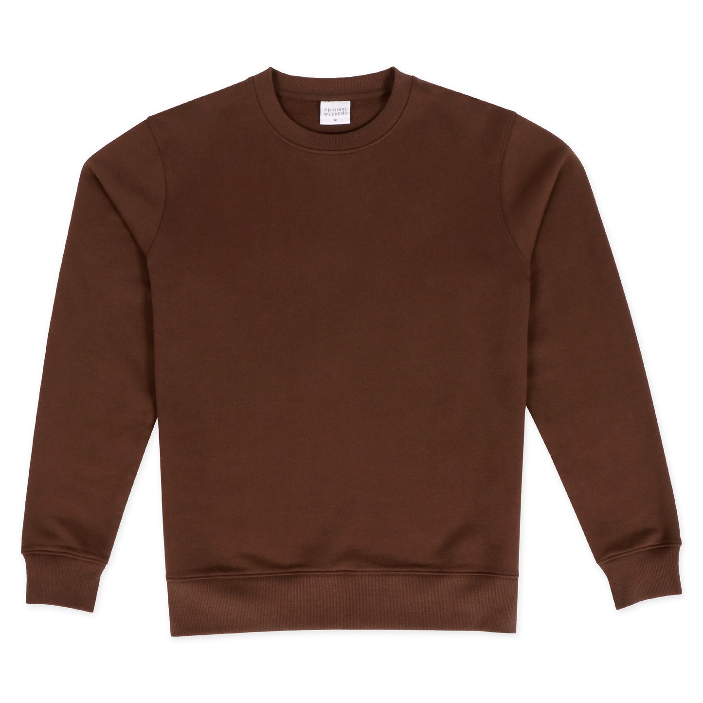 OWLW2301 ESPRESSO BROWN MEN'S ORGANIC COTTON SWEATSHIRT