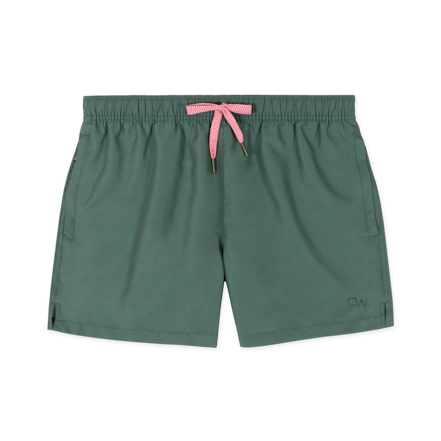 OWSS2102 Olive Green Recycled Polyester Men's Swim Short