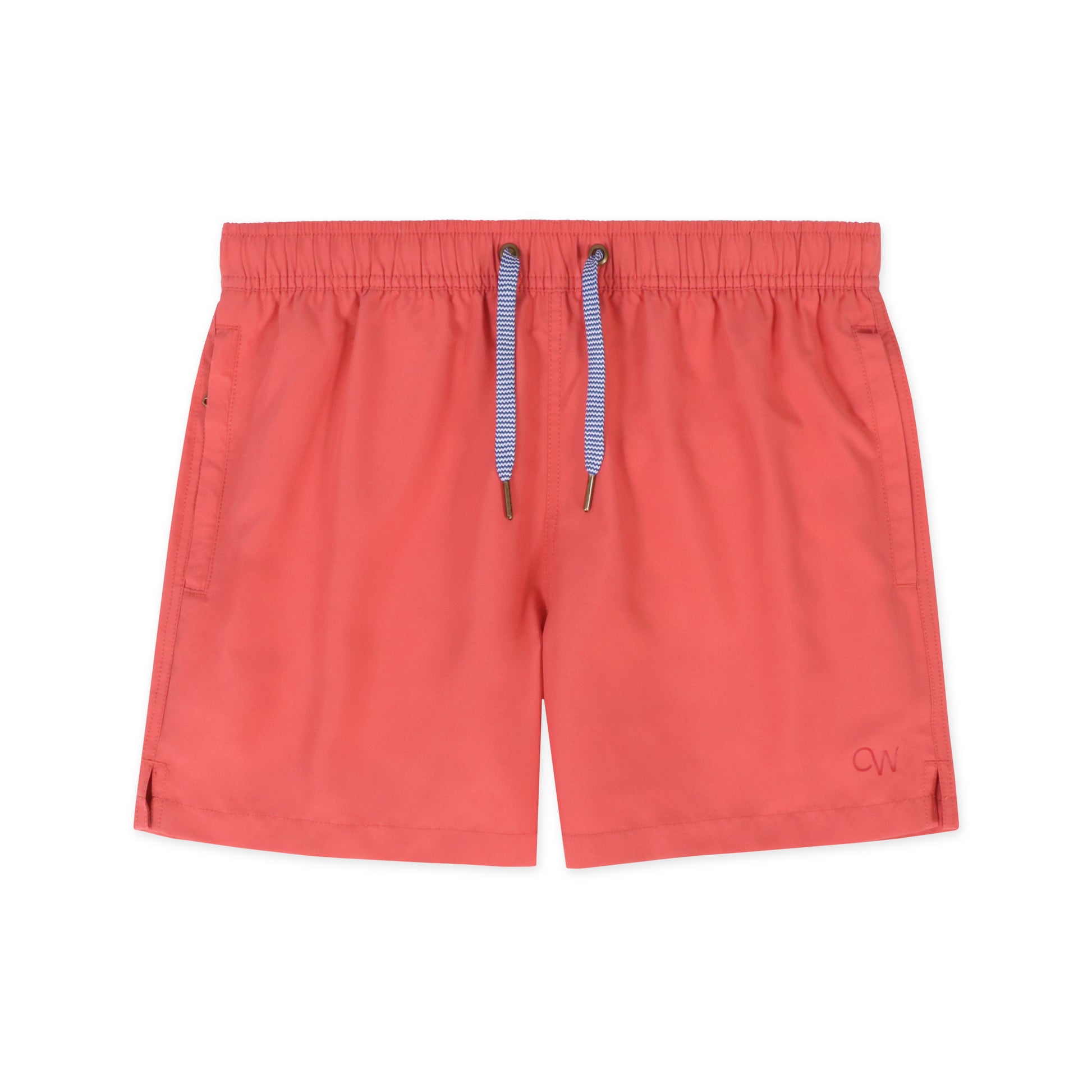 OWSS2201 Dark Coral Recycled Polyester Men's Swim Short