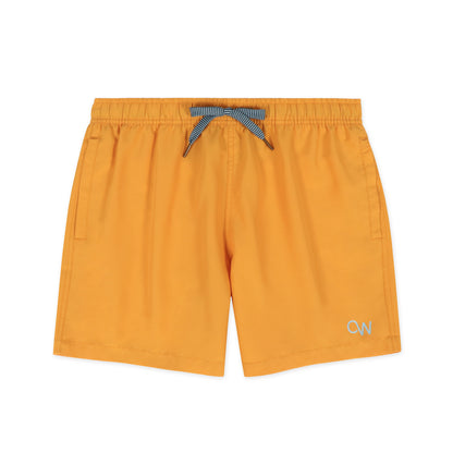 OWSS2208 SUNNY YELLOW COLID COLOUR SWIM SHORT RECYCLED POLYESTER
