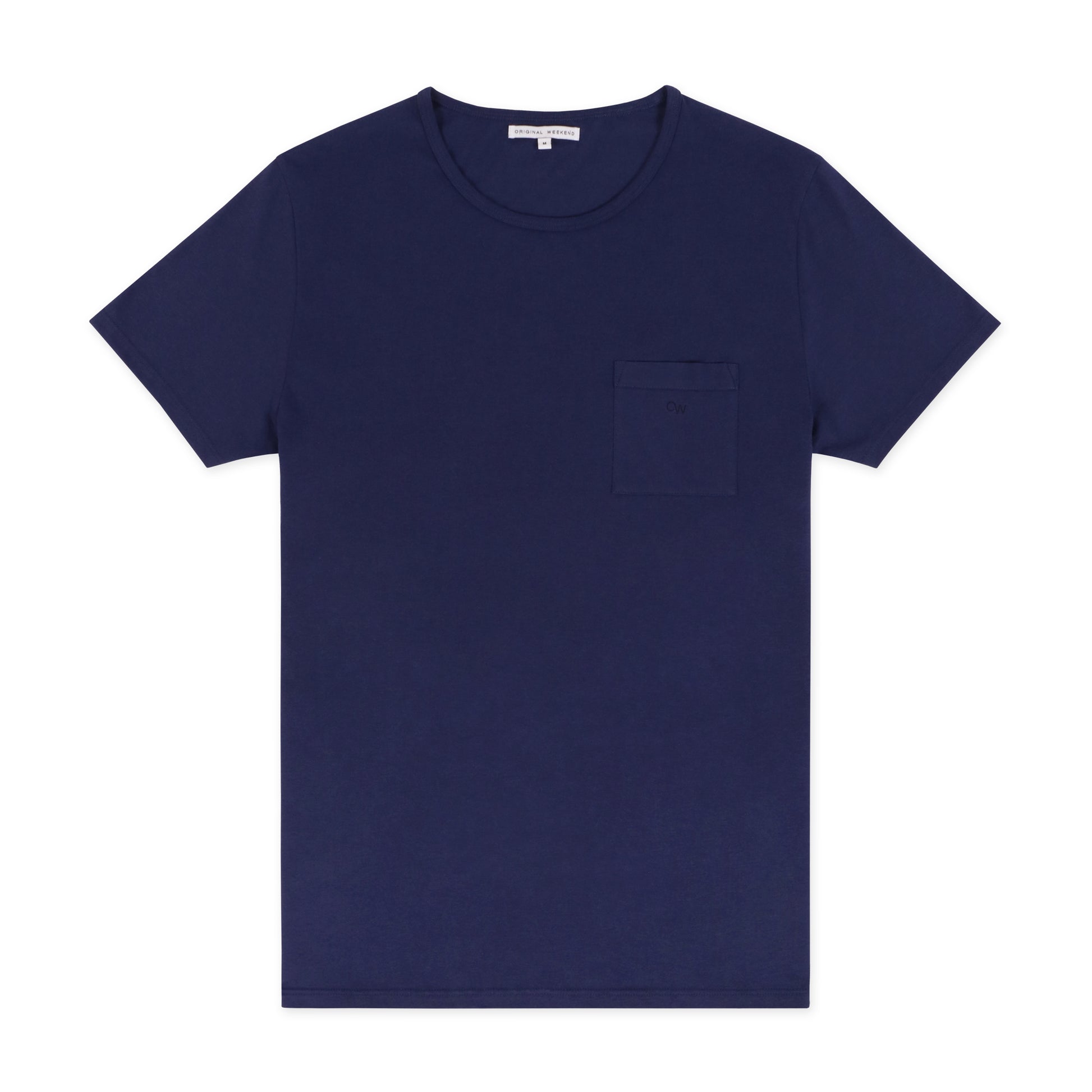 OWTS2001 Midnight Blue GOTS Certified Organic Cotton Men's Beach T-Shirt with Chest Pocket