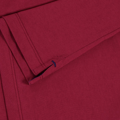 OWTS2004 Cherry Premium Box Fit GOTS Certified Organic Cotton Men's T-Shirt Side Split Detail