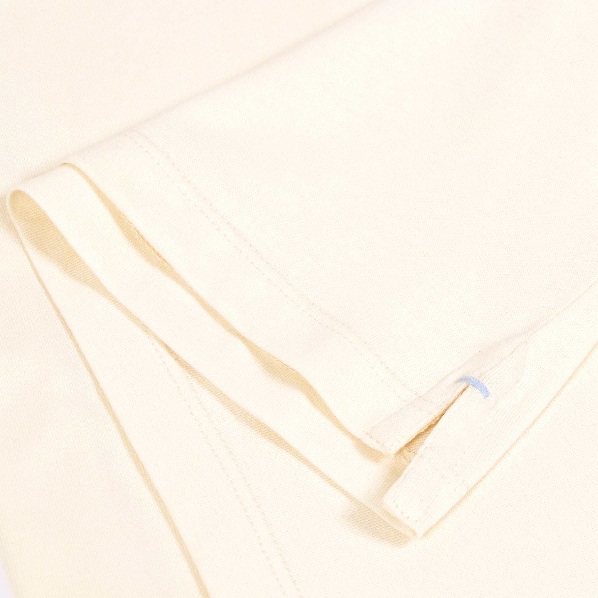 OWTS2004 Off-White Premium Box Fit GOTS Certified Organic Cotton Men's T-Shirt Side Split Detail